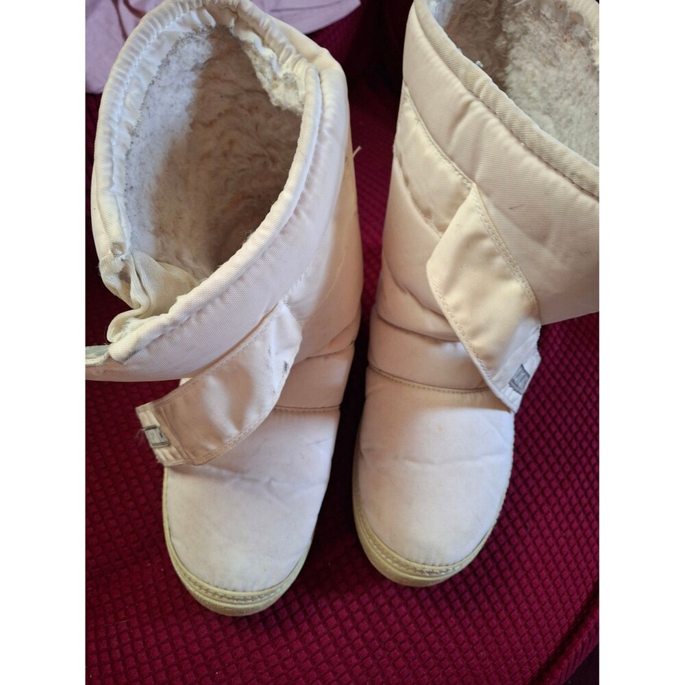 Tecnica Cream Quilted Insulated Winter Boots